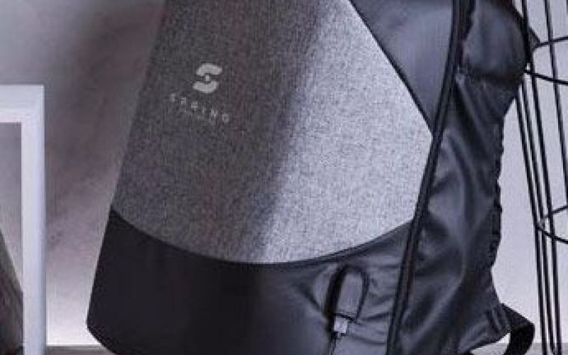 Mochila de seguridad color gris