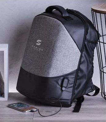 Mochila de seguridad color gris